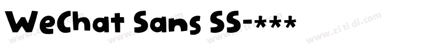 WeChat Sans SS字体转换
